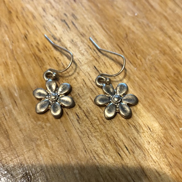 Dangly Flower Earrings - Picture 2 of 2